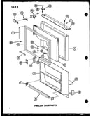 Freezer door parts