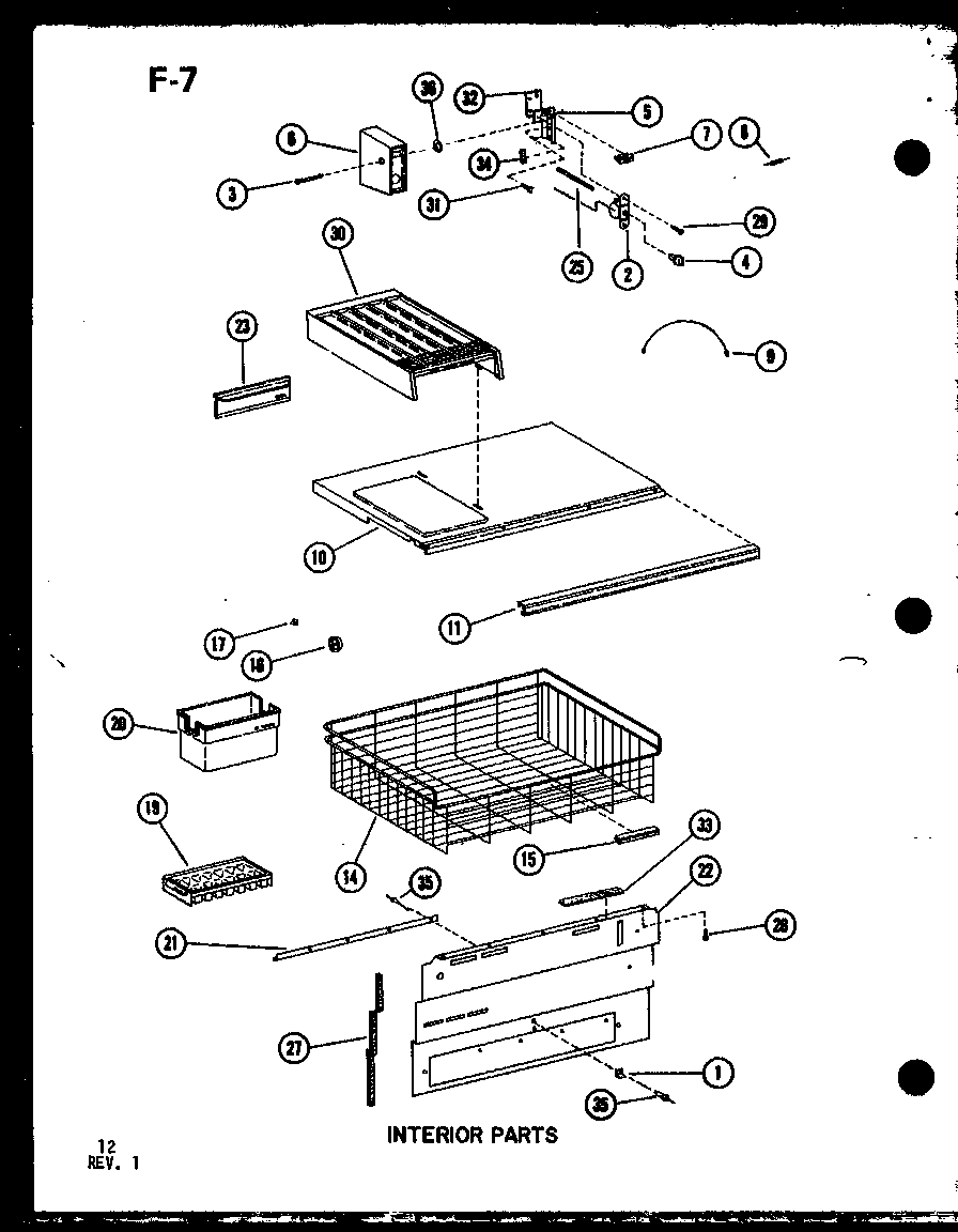 Interior parts (esbfc-16d-c/p74935-1wc) (esbfc-16d/p74935-1w) (esbfc-16d-l/p74935-1wl) (esbfc-16d-a/p74935-1wa) (esbfc-16d-g/p74935-1wg) (esbfc-16e/p74935-2w) (esbfc-16e-g/p74935-2wg) (esbfc-16e-a/p74935-2wa) (esbfc-16e-c/p74935-2wc) (esbfc-16e-l/p74935-2