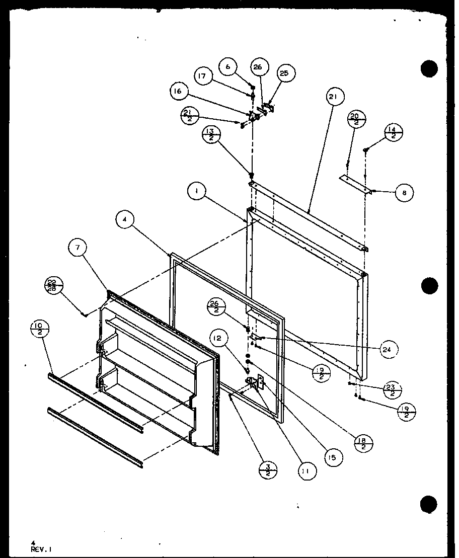 Freezer door