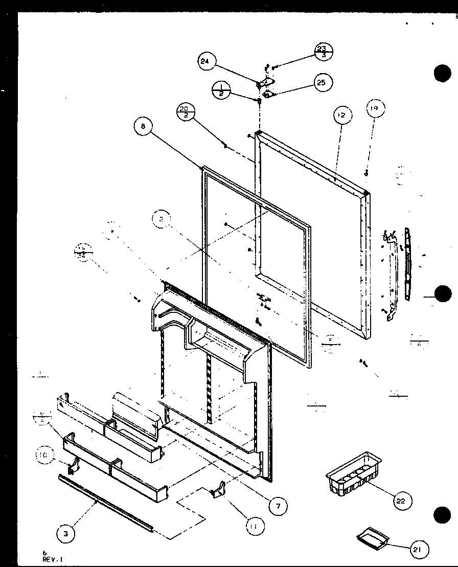 Refrigerator door