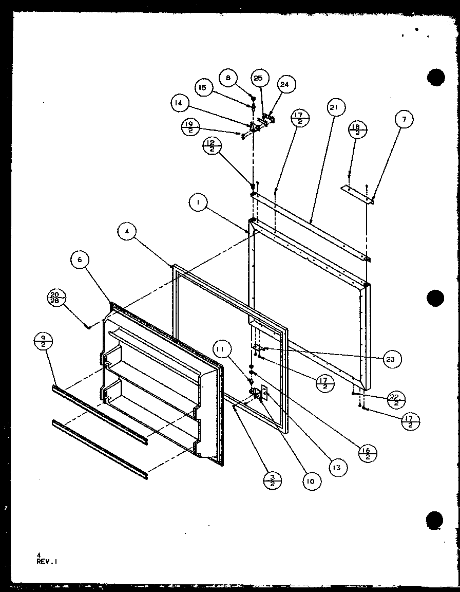 Freezer door (bl20ql/p1125508wl) (bl20ql/p1125503wl) (bl20qw/p1125508ww) (bl20qw/p1125503ww)
