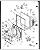 Refrigerator door (bl20ql/p1125508wl) (bl20ql/p1125503wl) (bl20qw/p1125508ww) (bl20qw/p1125503ww)