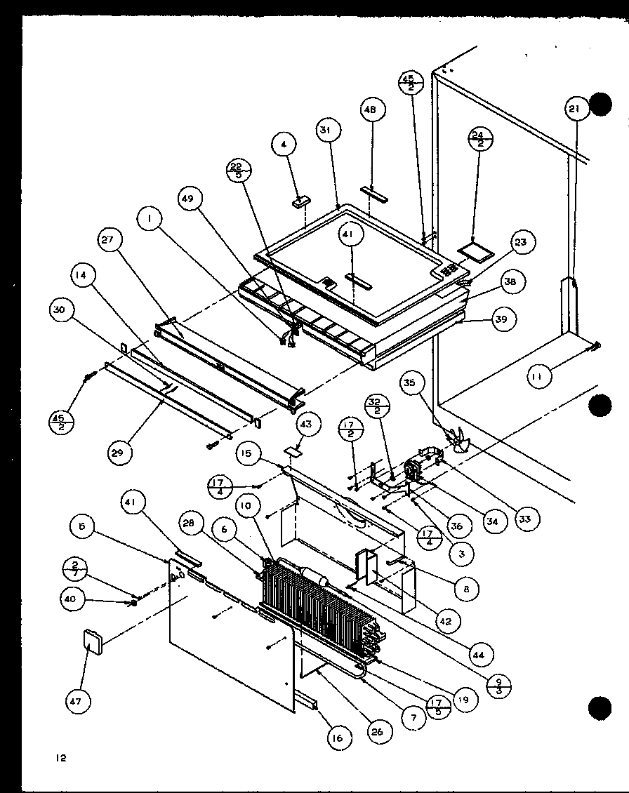 Evaporator (bl20ql/p1125508wl) (bl20ql/p1125503wl) (bl20qw/p1125508ww) (bl20qw/p1125503ww)