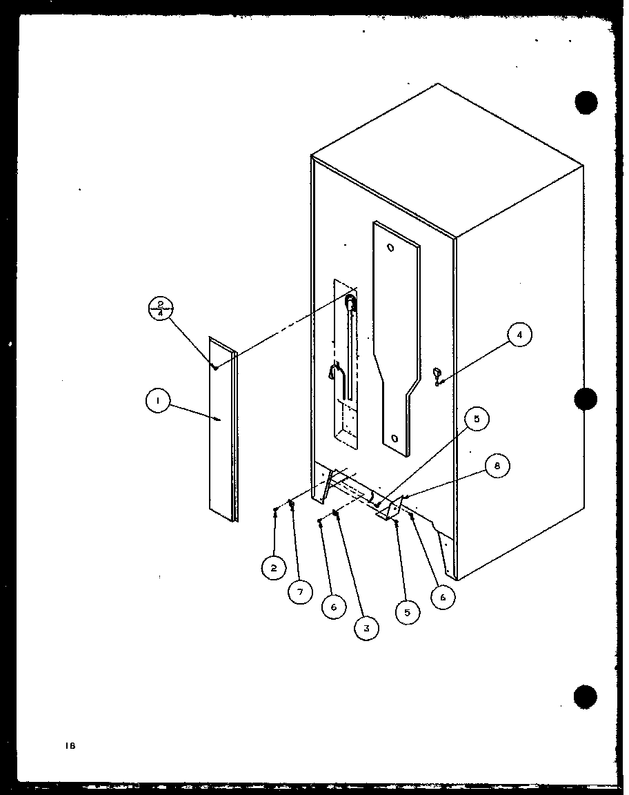 Cabinet back (bl20ql/p1125508wl) (bl20ql/p1125503wl) (bl20qw/p1125508ww) (bl20qw/p1125503ww)
