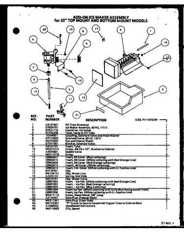 Add-on ice maker assembly
