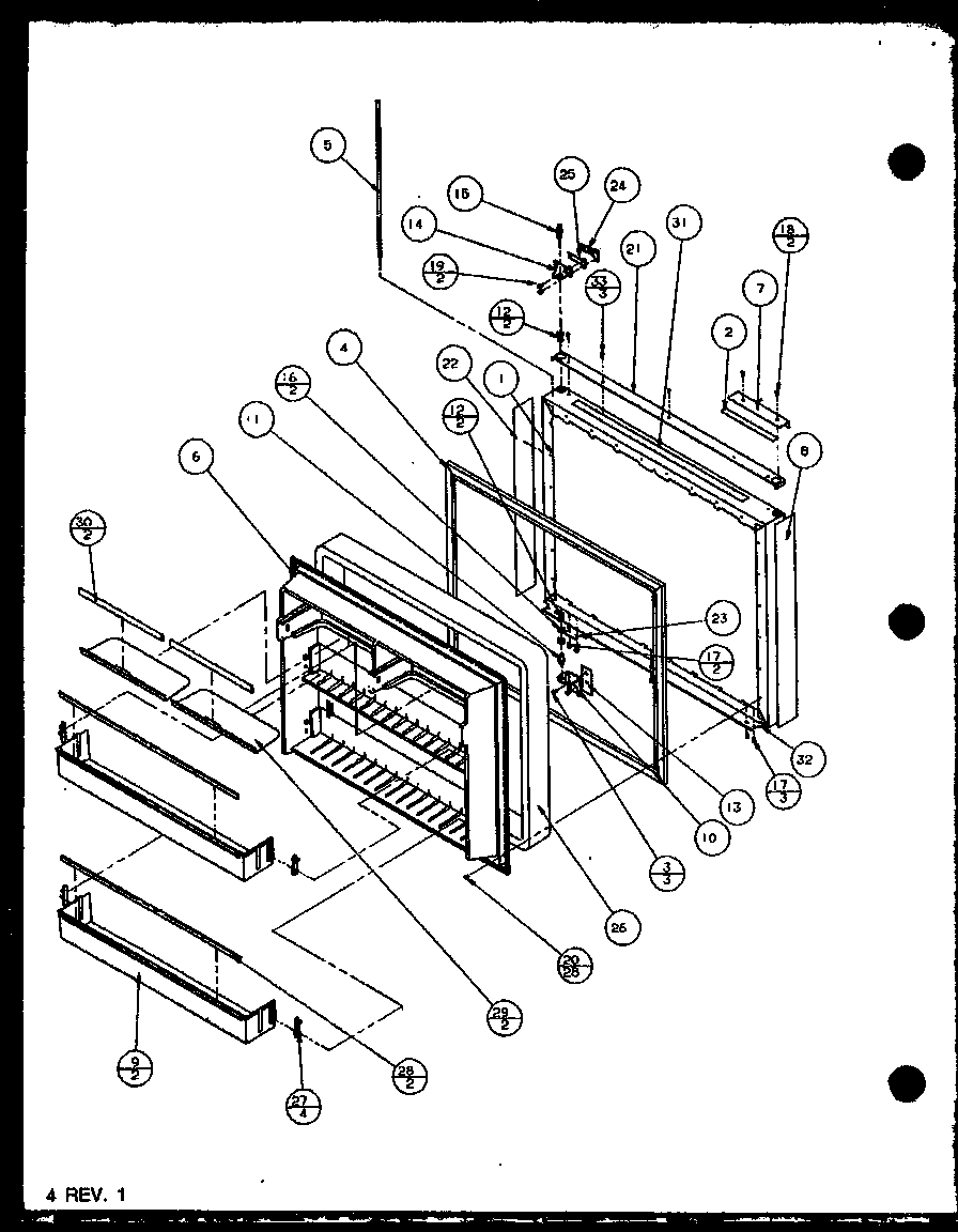 FREEZER DOOR (BZ22QL/P1153002WL) (BZ22QL/P1153001WL) (BZ22QW/P1153002WW) (BZ22QW/P1153001WW) (BZ22QE/P1153001WE)