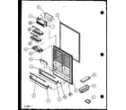 Amana BZ22QL-P1153001WL refrigerator door (bz22ql/p1153002wl) (bz22ql/p1153001wl) (bz22qw/p1153002ww) (bz22qw/p1153001ww) (bz22qe/p1153001we) diagram