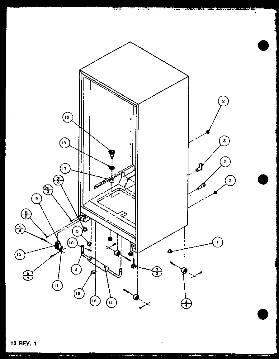 CABINET BOTTOM AND BACK (BZ22QL/P1153002WL) (BZ22QL/P1153001WL) (BZ22QW/P1153002WW) (BZ22QW/P1153001WW) (BZ22QE/P1153001WE)