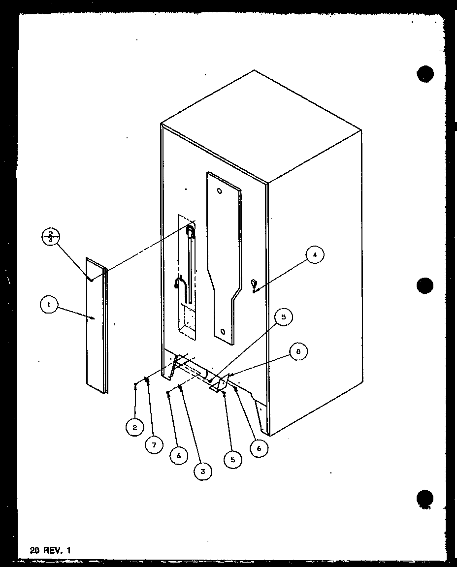 CABINET BACK (BZ22QL/P1153002WL) (BZ22QL/P1153001WL) (BZ22QW/P1153002WW) (BZ22QW/P1153001WW) (BZ22QE/P1153001WE)