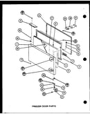 Freezer door parts (br20m/p7812519w) (br20n/p7812526w)