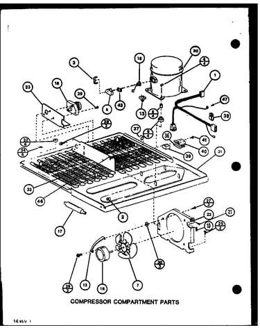 Compressor compartment parts (br20m/p7812519w) (br20n/p7812526w)