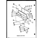 Amana BR20M-P7812519W freezer door parts (bc20m/p7812521w) (bc20n/p7812528w) diagram