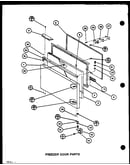 Freezer door parts (bc20m/p7812521w) (bc20n/p7812528w)