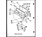 Amana BL20M-P7812518W freezer door parts (bl20m/p7812518w) (bl20n/p7812525w) diagram
