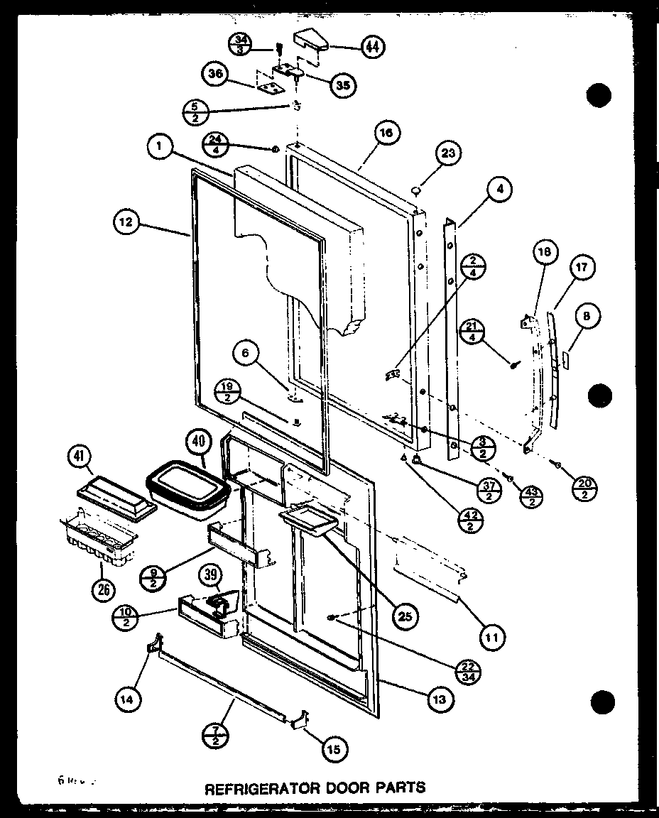 REFRIGERATOR DOOR PARTS (BL20M/P7812518W) (BL20N/P7812525W)