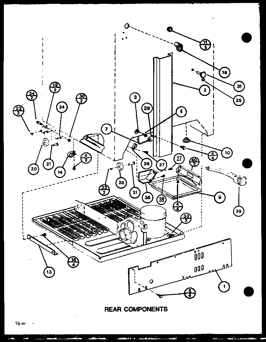 REAR COMPONENTS (BL20M/P7812518W) (BL20N/P7812525W)