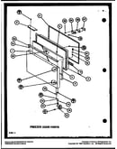 Freezer door parts (bx20m/p7812520w) (bx20n/p7812527w)