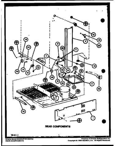 Compressor compartment parts (bx20m/p7812520w) (bx20n/p7812527w)