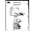 Amana FPR14L exploded view - top door assembly (fpr14a) (fpr18a) diagram