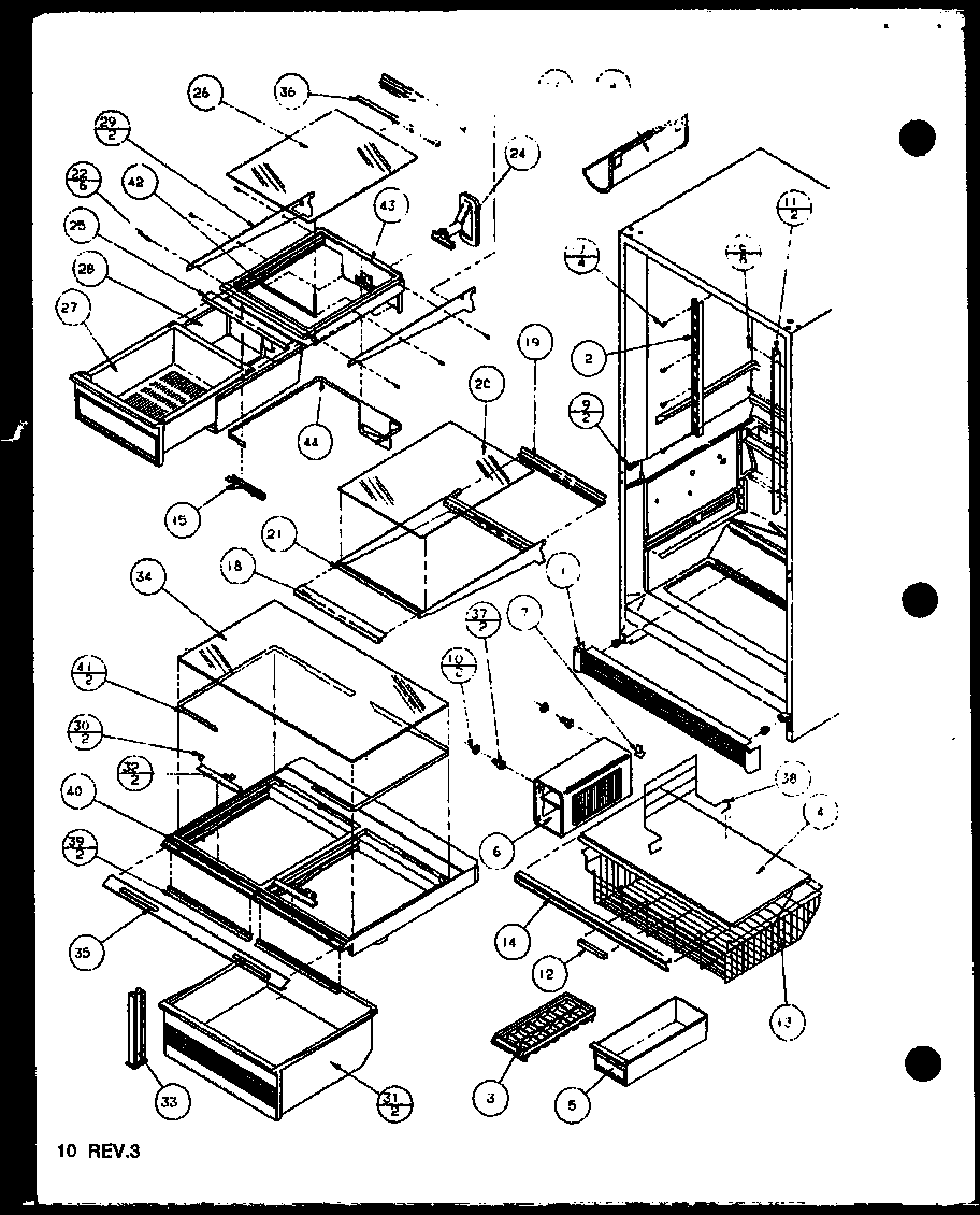 Cabinet interior (bx20qg/p1125502wg) (bx20qw/p1125502ww) (bx20ql/p1125510wl) (bx20ql/p1125502wl) (bx20qg/p1125510wg) (bx20qw/p1125510ww)