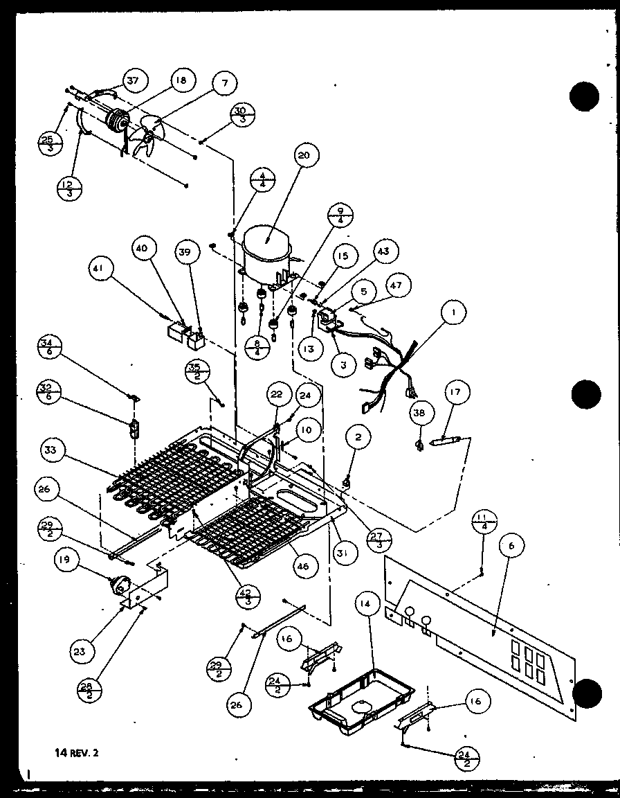 Compressor compartment (86061w/p1125505ww) (86061w/p1125512ww) (86065e/p1125514we) (86068l/p1125513wl) (86068l/p1125506wl)