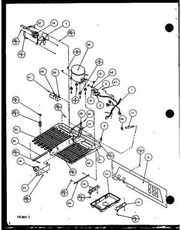 Compressor compartment (86061w/p1125505ww) (86061w/p1125512ww) (86065e/p1125514we) (86068l/p1125513wl) (86068l/p1125506wl)