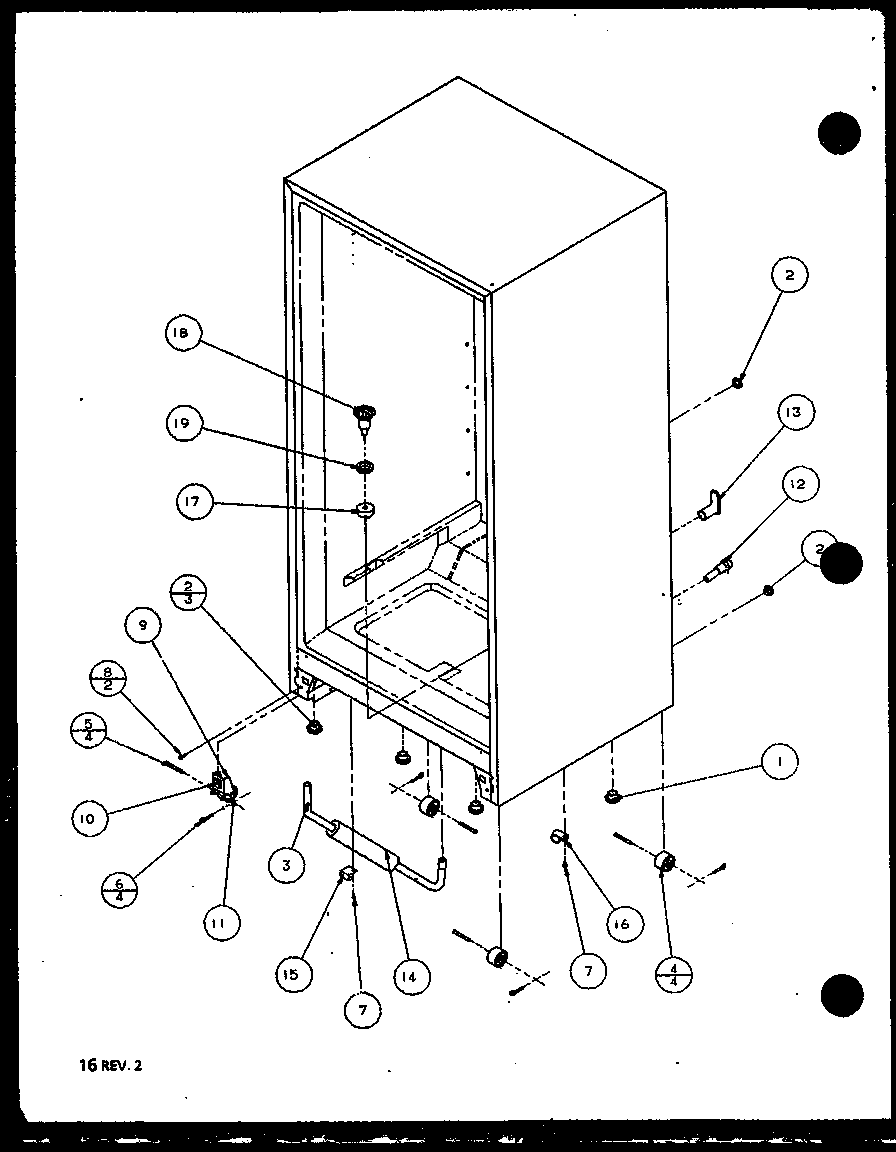 Cabinet bottom and back (86061w/p1125505ww) (86061w/p1125512ww) (86065e/p1125514we) (86068l/p1125513wl) (86068l/p1125506wl)