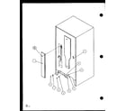 Amana 86065E-P1125514WE cabinet back (bz20qw/p1125511ww) (bz20ql/p1125507wl) (bz20ql/p1125511wl) (bz20qw/p1125507ww) diagram