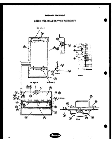 Liner and evaporator assembly (bfr95) (bfr95l) (bff98) (bff98l) (bffs98) (bffs98l) (bff105) (bff105l) (bffs105) (bffs105l) (bff125) (bff125l) (bffs125) (bffs125l)