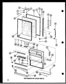 Refrigerator door parts