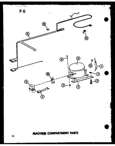 Machine compartment parts