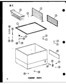 Cabinet parts (ec19f-c/p60330-67wc) (ec19f-ag/p60330-67wg) (ec19f/p60330-67w) (ec19f-a/p60330-67wa) (ec19f-l/p60330-67wl) (ec28f-c/p60330-69wc) (ec28f/p60330-69w) (ec28f-a/p60330-69wa) (ec28f-l/p60330-69wl) (ec28f-ag/p60330-69wg)