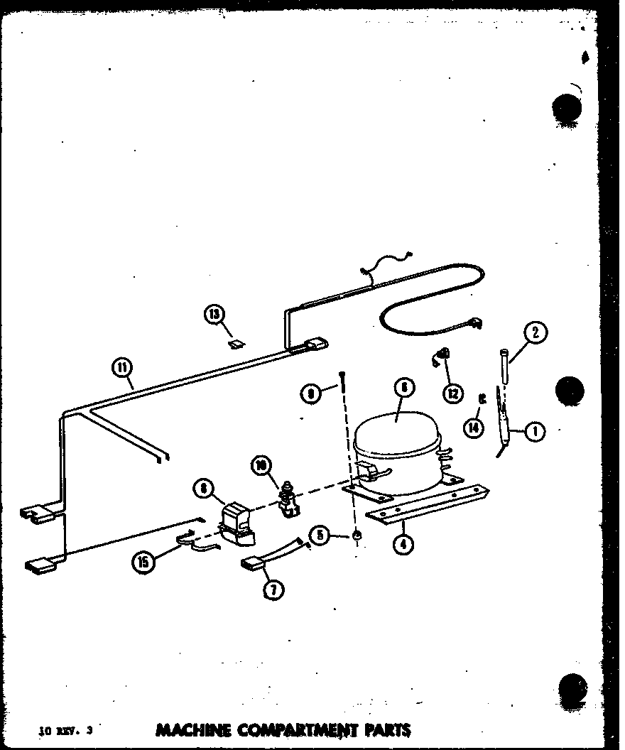 Machine compartment parts