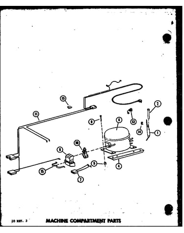 Machine compartment parts