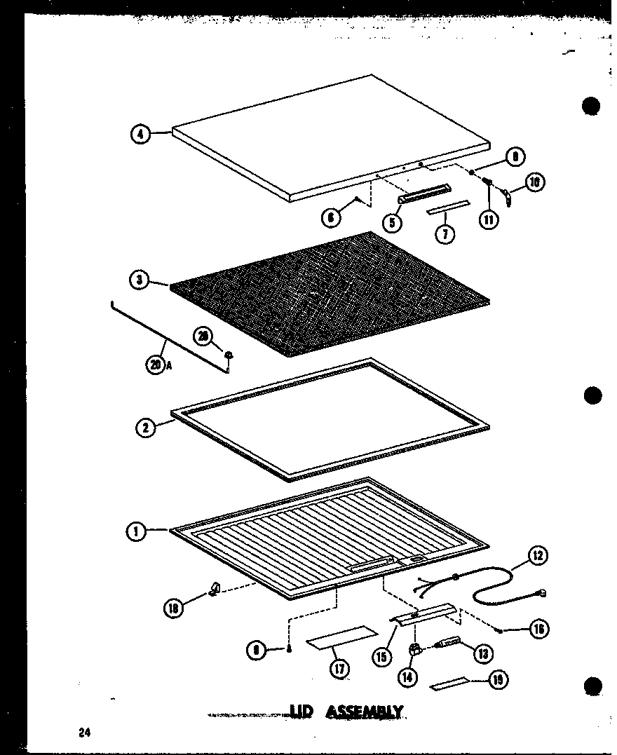 LID ASSEMBLY (C11F/P60240-1W) (C11F-C/P60240-1WC) (C11F-AG/P60240-1WG) (C11F-A/P60240-1WA) (C11F/P60240-2W) (C11F-C/P60240-2WC) (C11F-AG/P60240-2WG) (C11F-A/P60240-2WA) (C15F/P60240-3W) (C15F-C/P60240-3WC) (C15F-AG/P60240-3WG) (C15F-A/P60240-3WA) (C15F/P6