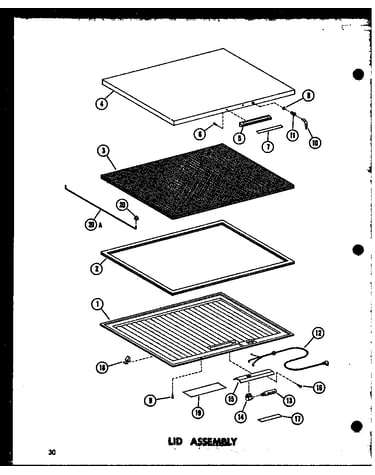 Lid assembly (ec11f/p60240-8w) (ec11f-c/p60240-8wc) (ec11f-ag/p60240-8wg) (ec11f-a/p60240-8wa) (ec15f-c/p60240-9wc) (ec15f/p60240-9w) (ec15f-a/p60240-9wa) (ec15f-ag/p60240-9wg) (ec19f/p60240-10w) (ec19f-c/p60240-10wc) (ec19f-ag/p60240-10wg) (ec19f-a/p6024