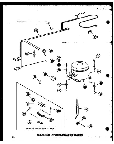 Machine compartment parts (ec11f/p60240-8w) (ec11f-c/p60240-8wc) (ec11f-ag/p60240-8wg) (ec11f-a/p60240-8wa) (ec15f-c/p60240-9wc) (ec15f/p60240-9w) (ec15f-a/p60240-9wa) (ec15f-ag/p60240-9wg) (ec19f/p60240-10w) (ec19f-c/p60240-10wc) (ec19f-ag/p60240-10wg) (