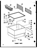 Cabinet parts (ec11f/p60212-70w) (ec11f-c/p60212-70wc) (ec11f-ag/p60212-70wg) (ec11f-a/p60212-70wa) (ec15f/p60212-71w) (ec15f-c/p60212-71wc) (ec15f-ag/p60212-71wg) (ec15f-a/p60212-71wa) (ec19f/p60212-75w) (ec19f-c/p60212-75wc) (ec19f-ag/p60212-75wg) (ec19