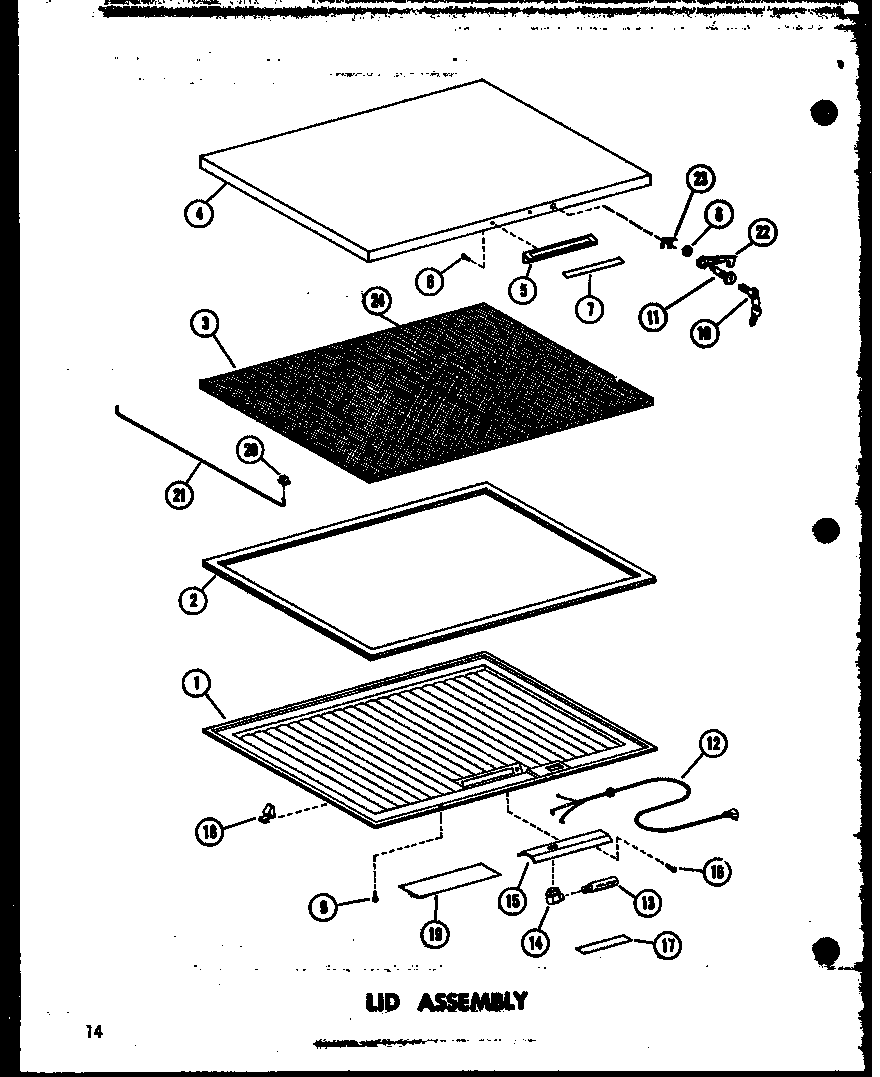 LID ASSEMBLY (C11W-C/P60330-9WC) (C11W-A/P60330-9WA) (C11W/P60330-9W) (C11W-AG/P60330-9WG) (C11W/P60330-14W) (C11W-C/P60330-14WC) (C11W-AG/P60330-14WG) (C11W-A/P60330-14WA) (C15W-AG/P60330-10WG) (C15W-A/P60330-10WA) (C15W/P60330-10W) (C15W-C/P60330-10WC)