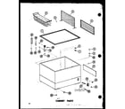 Amana C23B/P60330-84W cabinet parts diagram