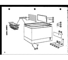 Amana C15F cabinet parts (c11f) (c15f) (cp15) (c19f) (c23f) (c28f) diagram