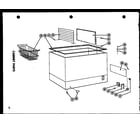 Amana C23F cabinet parts (ec11f) (ec15f) (ec19f) (ec23f) (ec28f) diagram