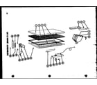 Amana C28F/P60116-5W lid & hinge assemblies diagram