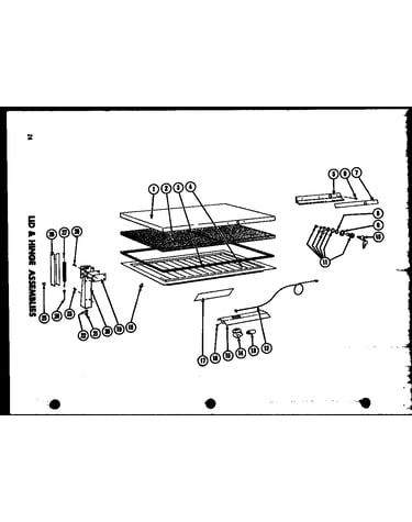 Lid & hinge assemblies