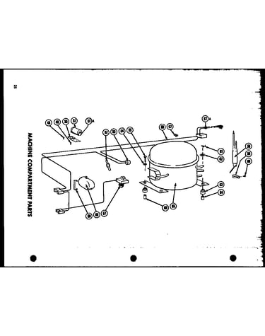 Machine compartment parts