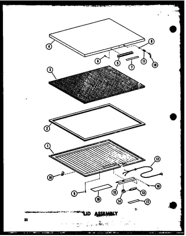 Lid assembly (ec11f-c/p60116-36wc) (ec11f/p60116-36w) (ec11f-a/p60116-36wa) (ec11f-ag/p60116-36wg) (ec15f-c/p60116-37wc) (ec15f-a/p60116-37wa) (ec15f/p60116-37w) (ec15f-ag/p60116-37wg) (ec19f/p60116-38w) (ec23f/p60116-39w) (ec28f/p60116-40w)