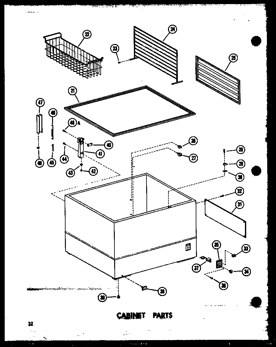 CABINET PARTS (EC11F-C/P60116-36WC) (EC11F/P60116-36W) (EC11F-A/P60116-36WA) (EC11F-AG/P60116-36WG) (EC15F-C/P60116-37WC) (EC15F-A/P60116-37WA) (EC15F/P60116-37W) (EC15F-AG/P60116-37WG) (EC19F/P60116-38W) (EC23F/P60116-39W) (EC28F/P60116-40W)