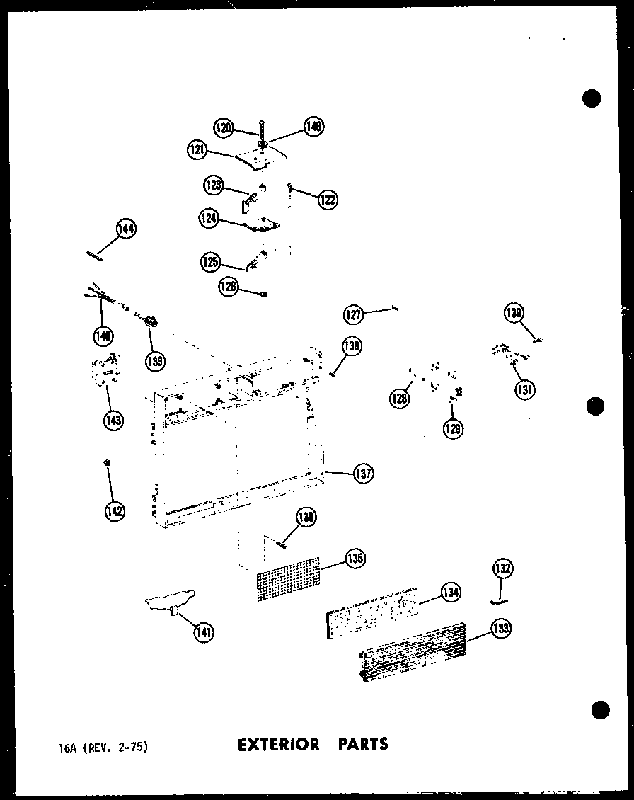 Exterior parts (rc-10pb/p71304-2m) (rc-10d/p71305-2m)