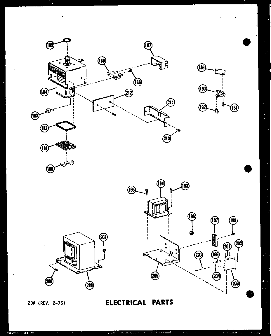 Electrical parts (rc-10pb/p71304-2m) (rc-10d/p71305-2m)