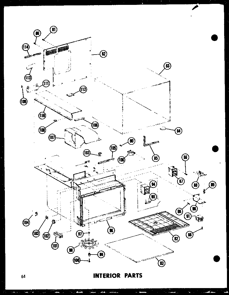 INTERIOR PARTS (RC-10PB/P71304-1M) (RC-10D/P71305-1M)